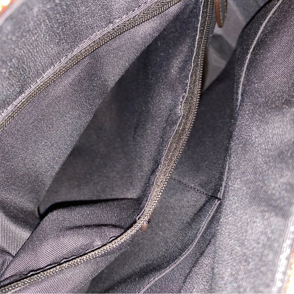 Coach Khaki & Neon Orange Bennett Crossbody Bag - Picture 10 of 11